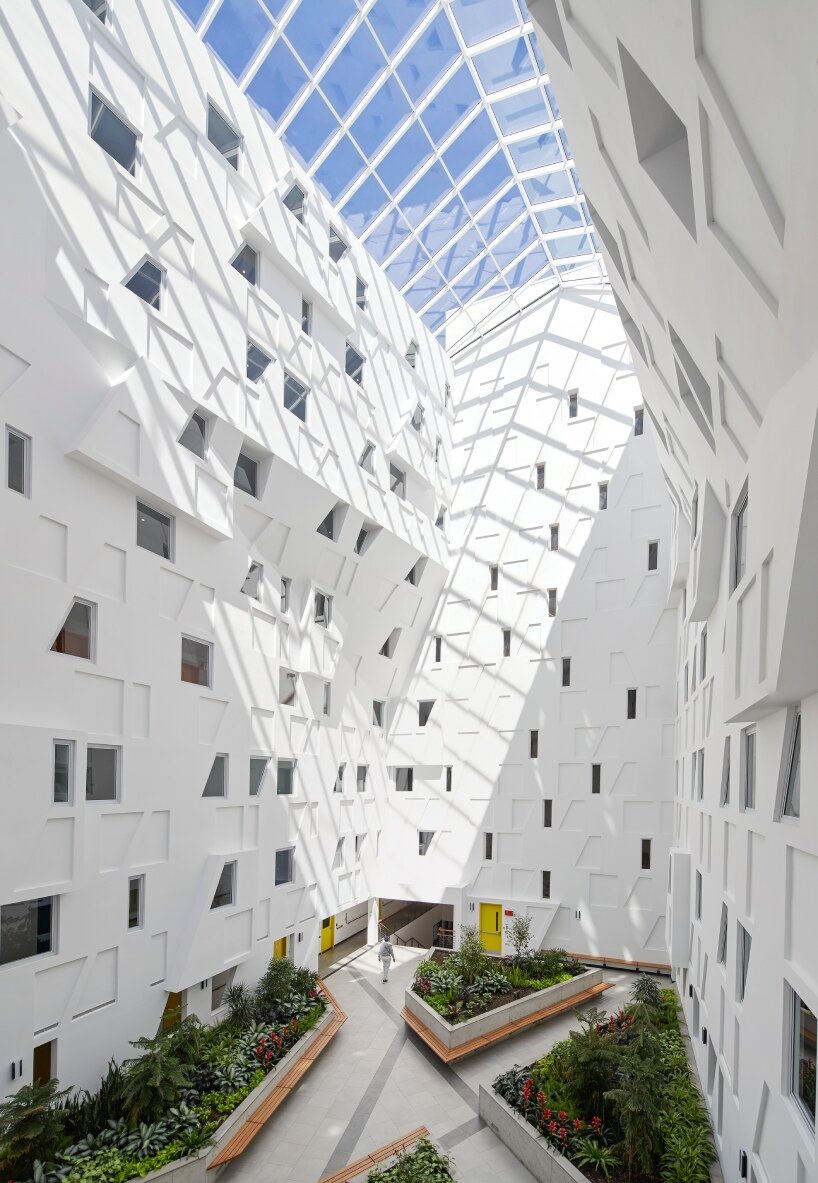 studio libeskind's contorting affordable senior housing complex opens in brooklyn