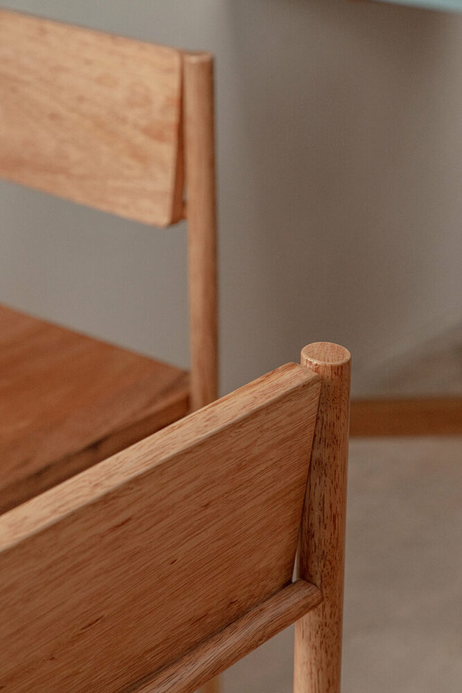 the studio worked with local artisans and craftsmen to create an entire furniture collection