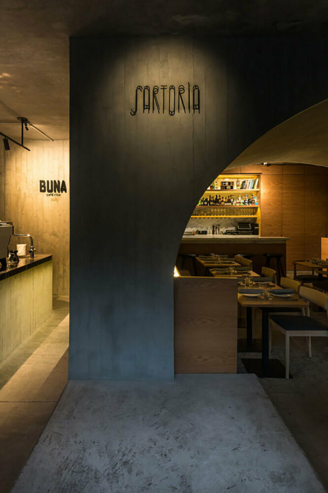 the two arches maintain a cohesive concept