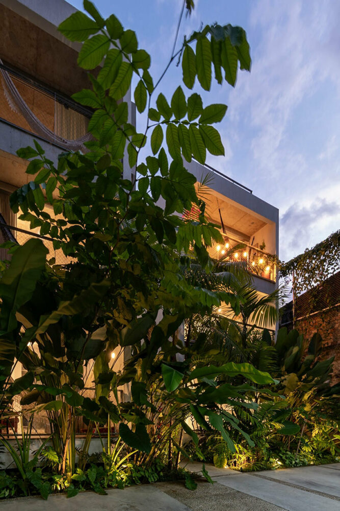 improved public lighting complements the surroundings