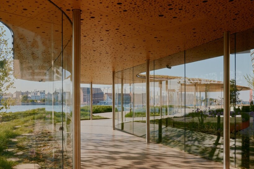 david altrath captures COBE's harborside oasis engulfed in biodiversity in copenhagen