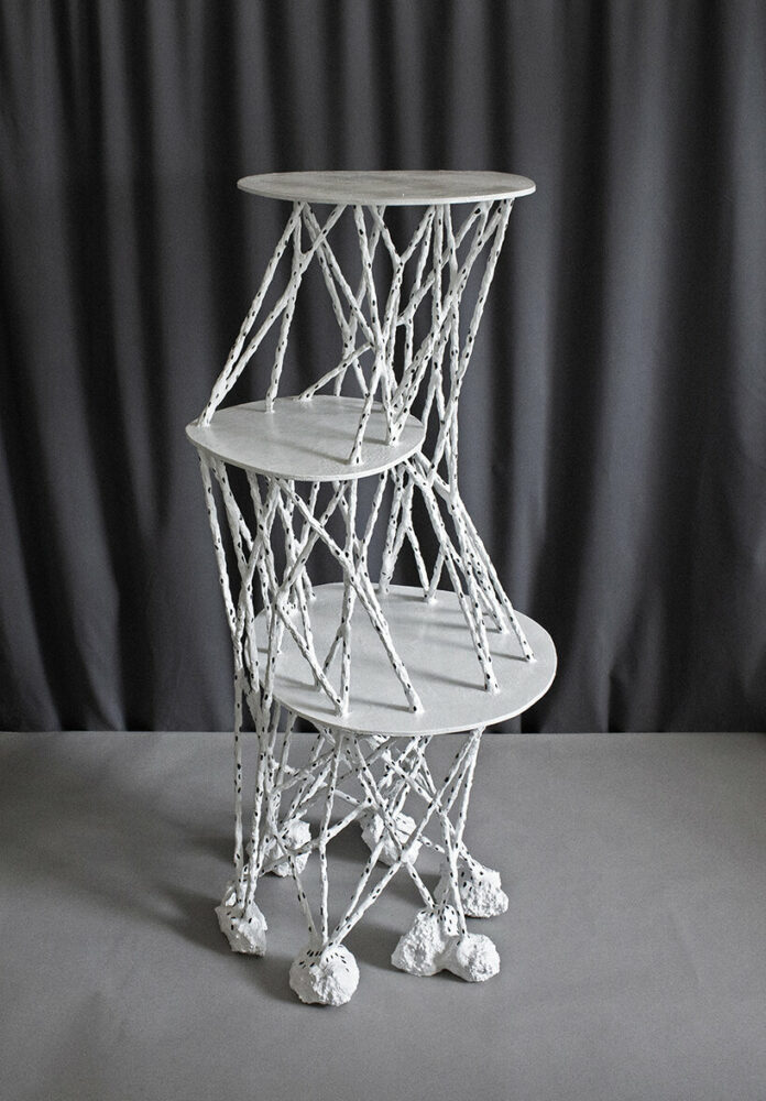 the design evokes a sense of vertical growth