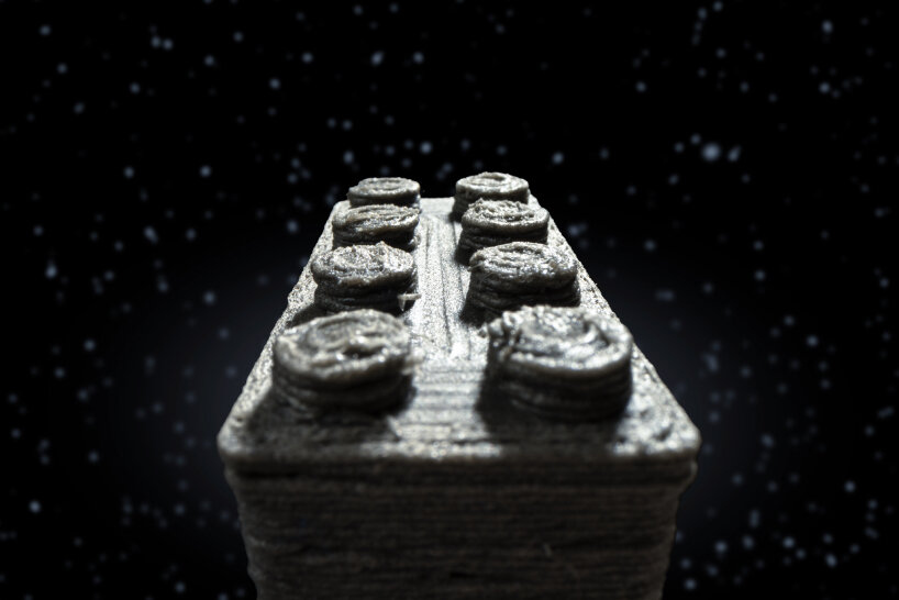 ESA space bricks 3D printed LEGO meteorite dust