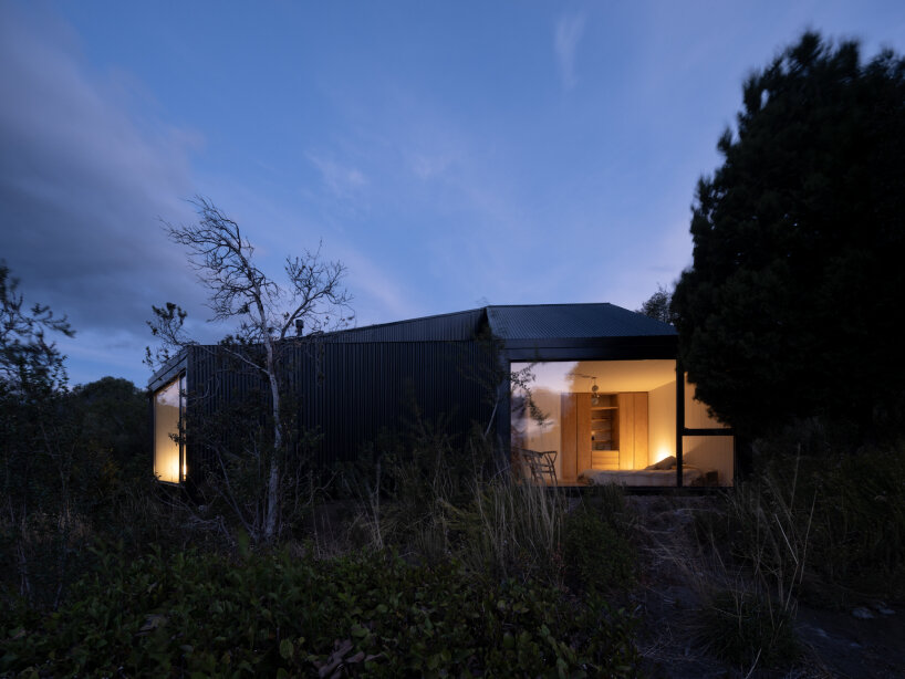 moarqs fits self-sufficient house in argentina forest with solar and water-harvesting systems