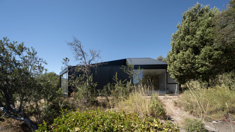 moarqs fits self-sufficient house in argentina forest with solar and water-harvesting systems
