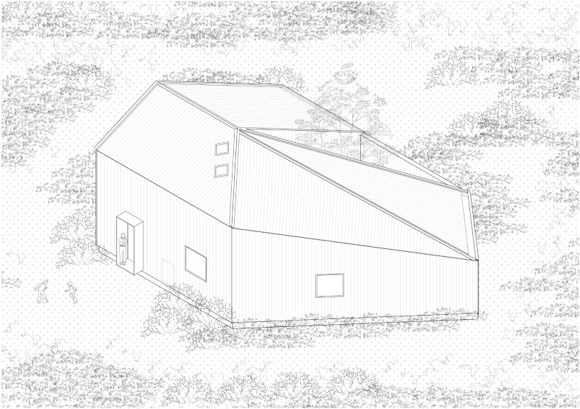 moarqs fits self-sufficient house in argentina forest with solar and water-harvesting systems