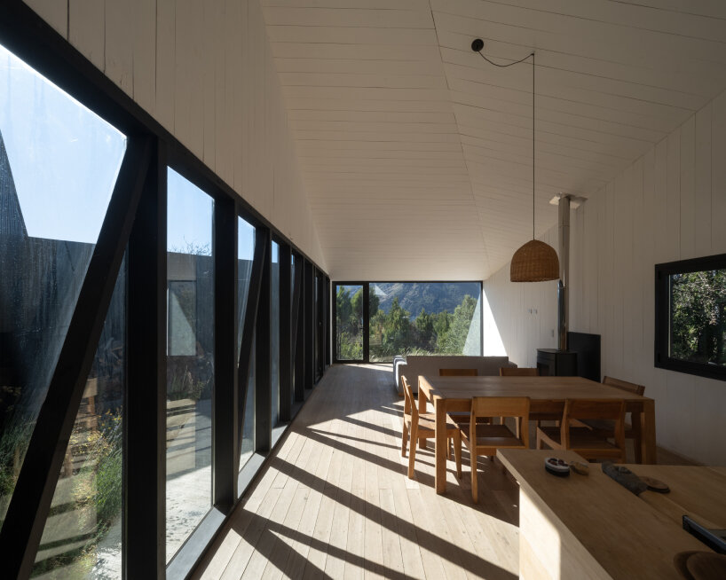 moarqs fits self-sufficient house in argentina forest with solar and water-harvesting systems