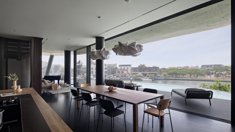 dining space on the first level