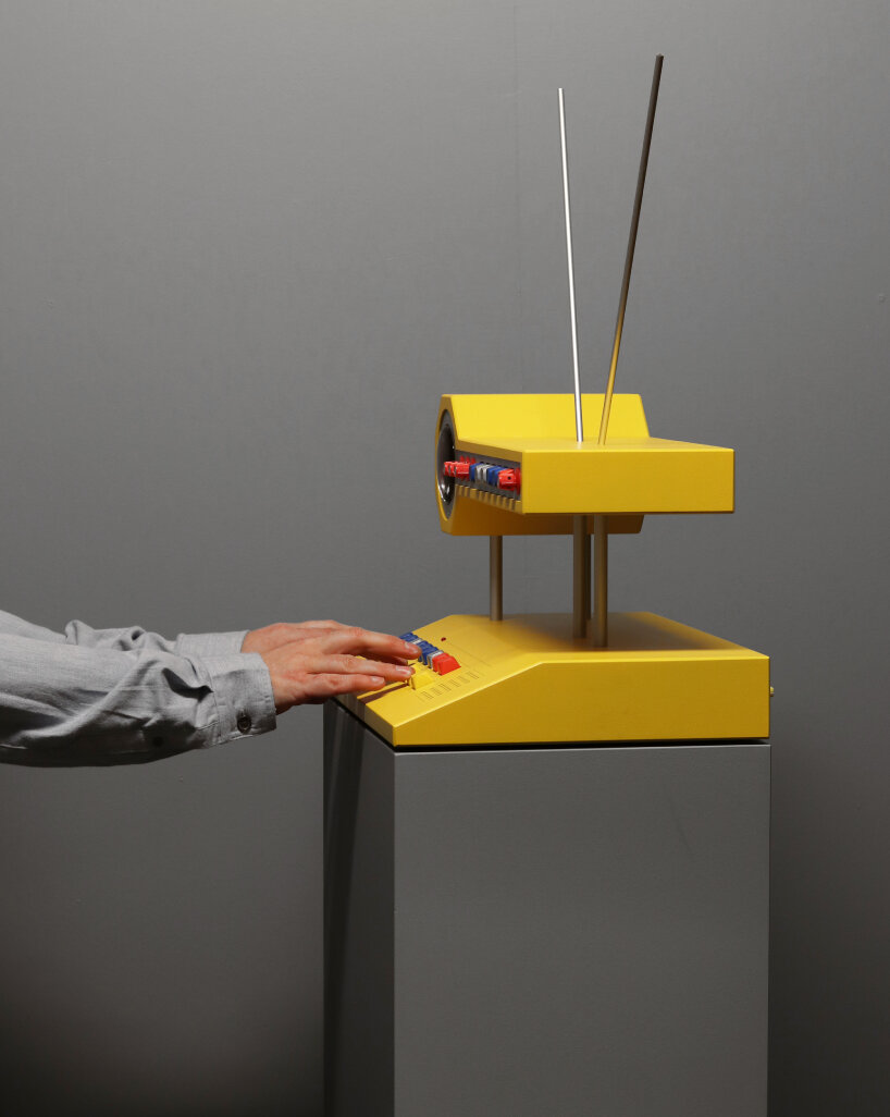 love hultén unveils new Y-17 ferrofluid synth with designboom at sónar+D festival