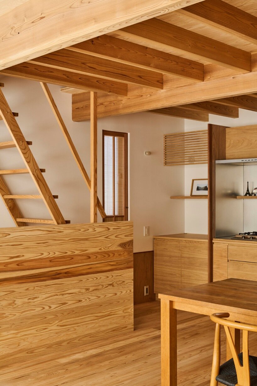 adaptable living spaces accommodate growing family in ninkipen!'s compact home in osaka