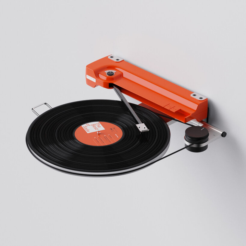 oscar olsson automatic wall-mounted turntable