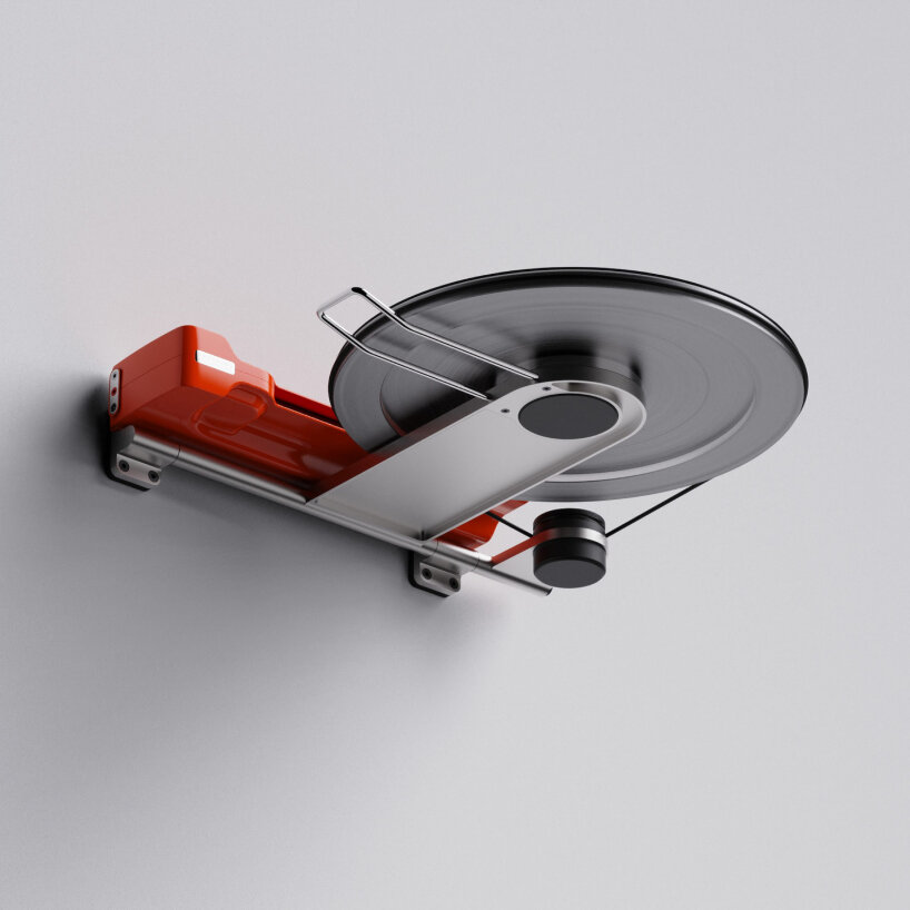 oscar olsson automatic wall-mounted turntable