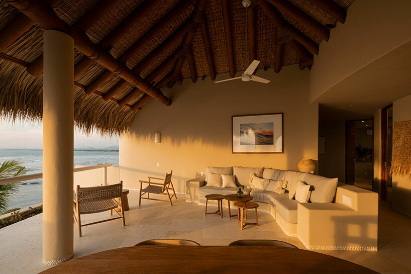 earthy hues evoke a serene atmosphere