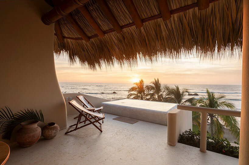 the layout ensures that the housing complex enhances the natural landscape