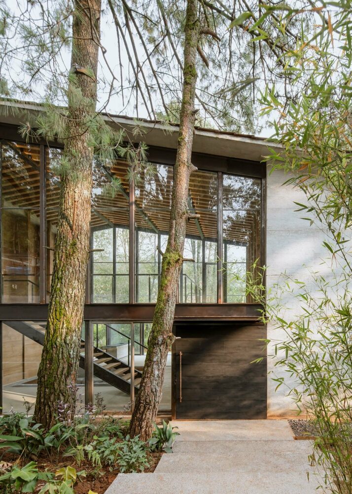 1i arquitectura house trees