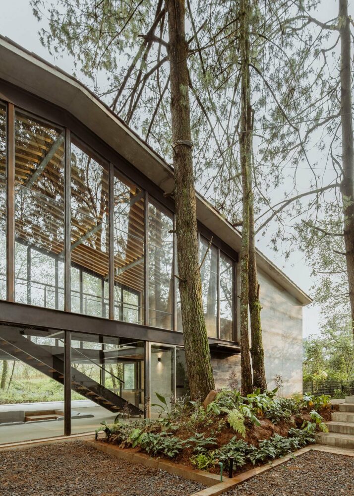1i arquitectura house trees