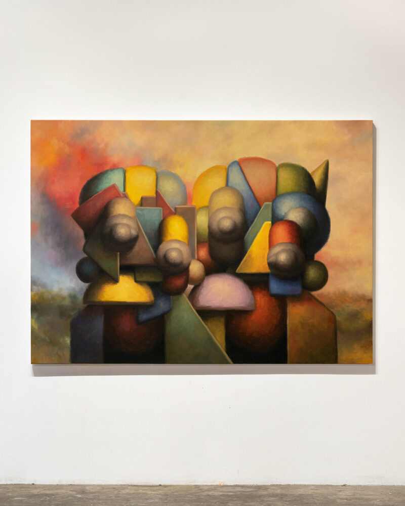 Devon DeJardin, Burning Land, 2024, oil on canvas | image by Ahram Park © the artist, courtesy Carl Kostyál 