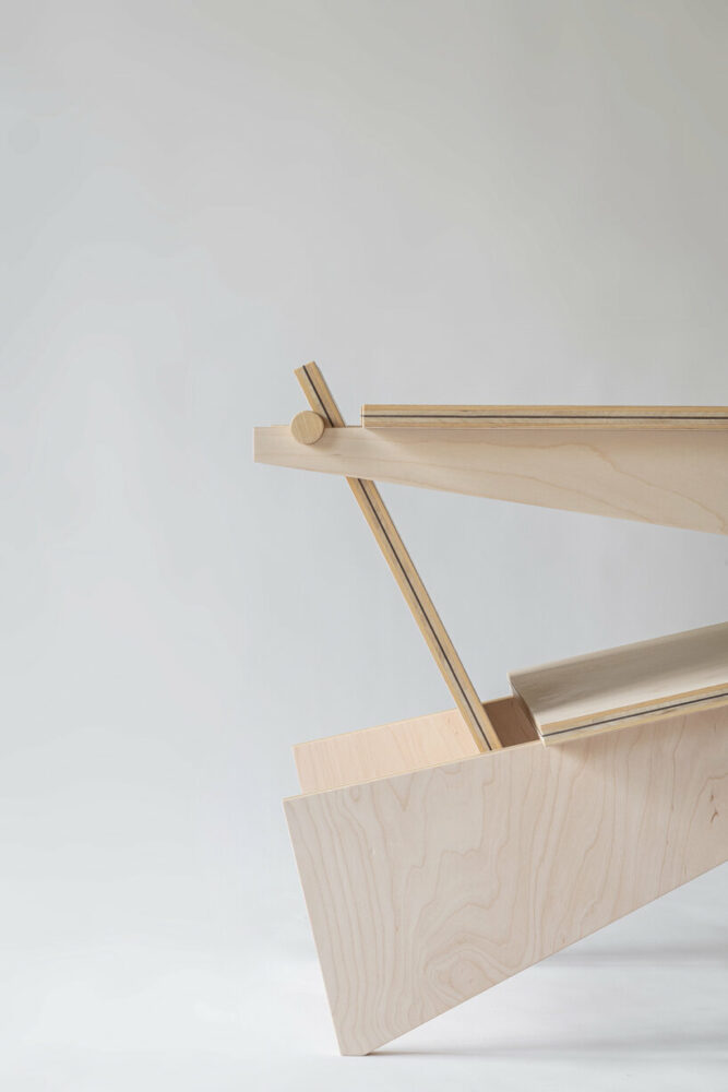 produced by the carpenter workshop Barlang Műhely, the collection incorporates cushions made by Vándor Studio