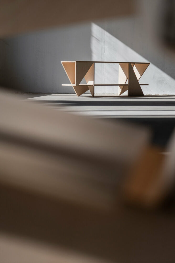 the elegance and functionality of diagonal lines is reflected on the design