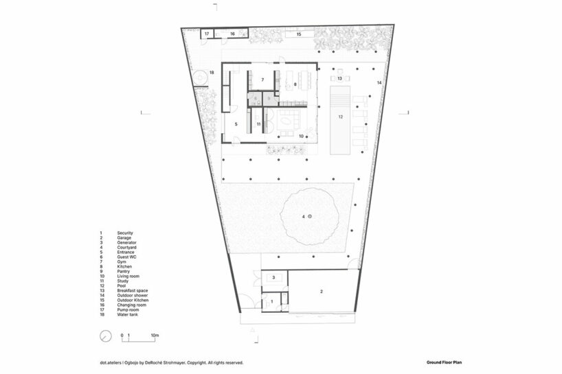 ground floor plan | © DeRoché Strohmayer