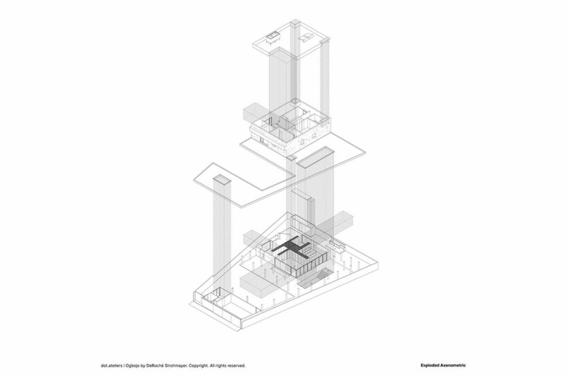 exploded axonometric | © DeRoché Strohmayer