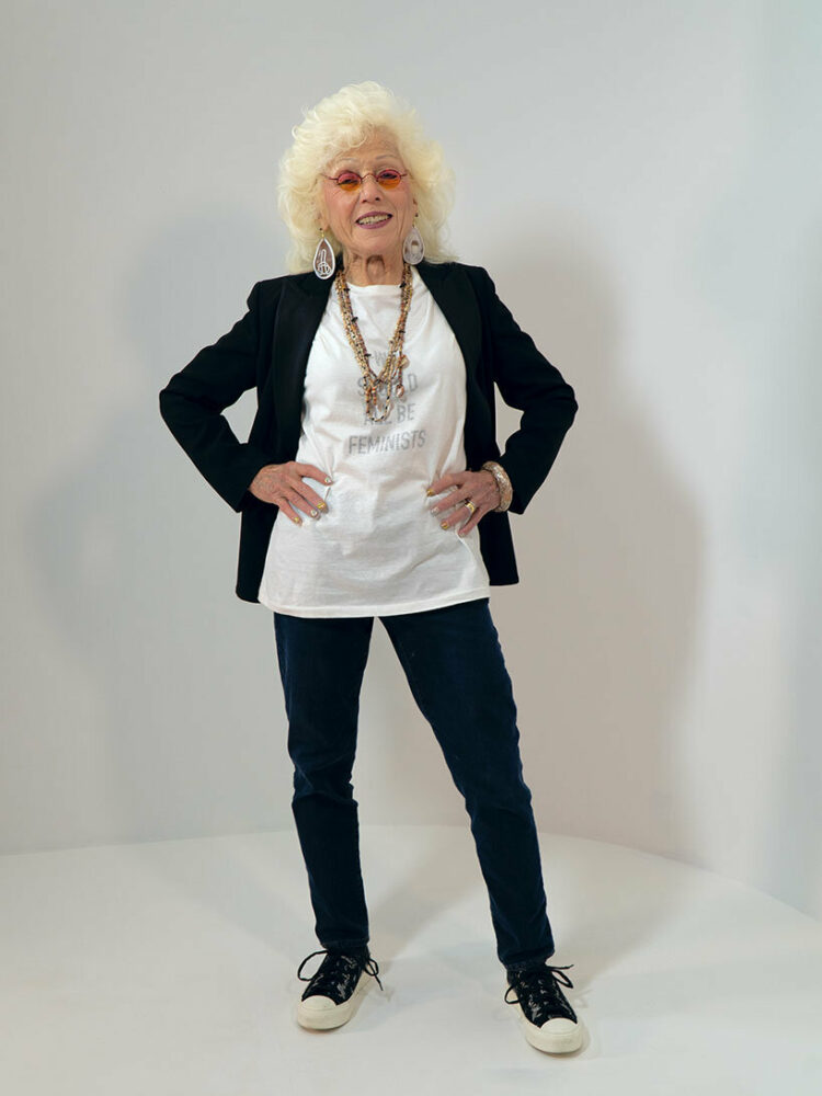 Portrait of Judy Chicago, 2023. © Donald Woodman/Artists Rights Society (ARS), New York