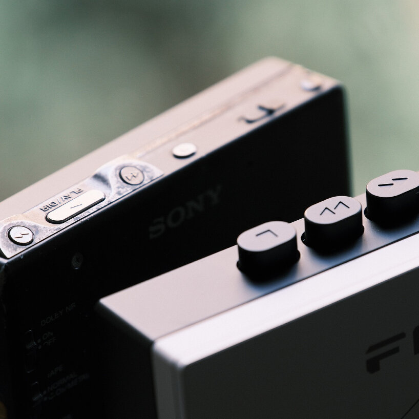 detailed view of FiiO's analog rechargeable cassette and mixtape player, CP13