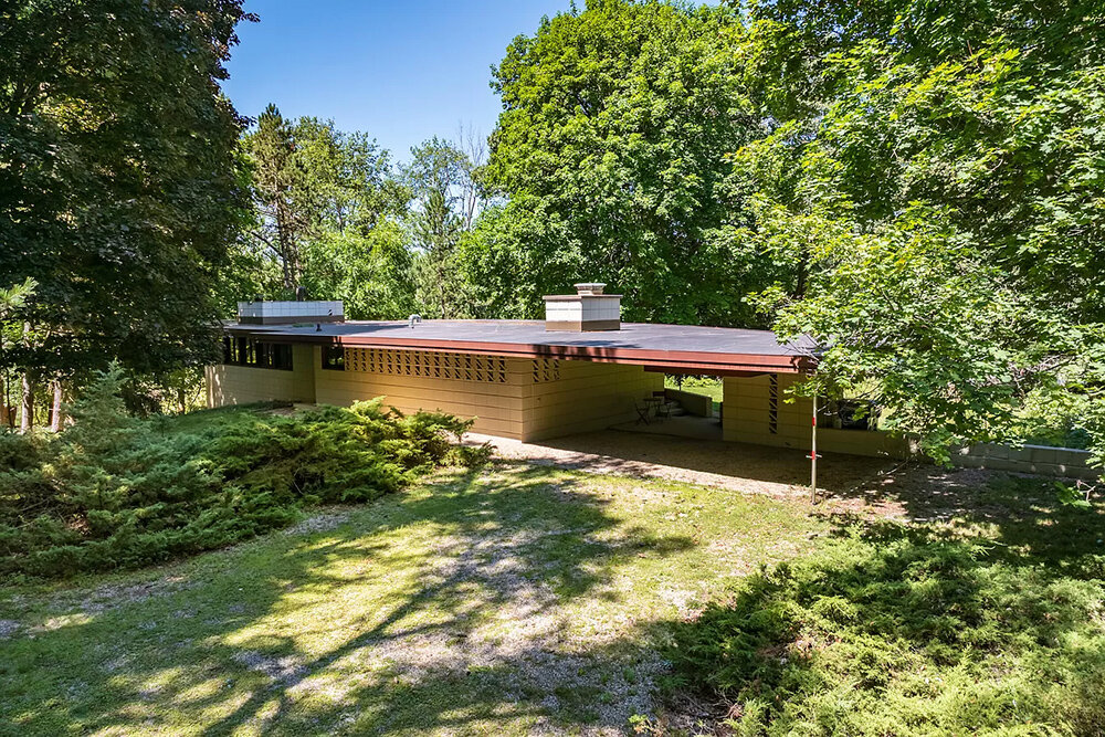 frank lloyd wright's 1950 winn house hits the market for 1.85M