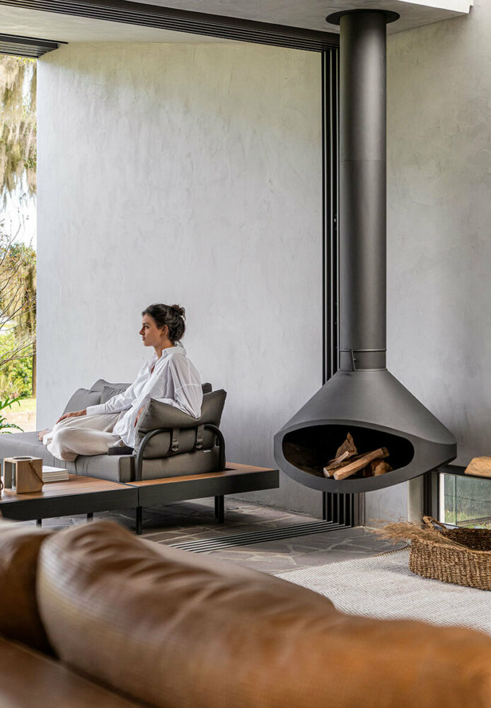 natural lighting and cross ventilation are enhanced by the back patio