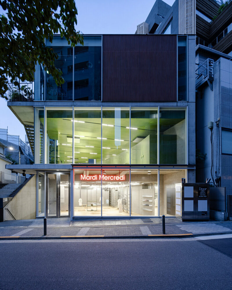the store is located along the path to Daikanyama Station