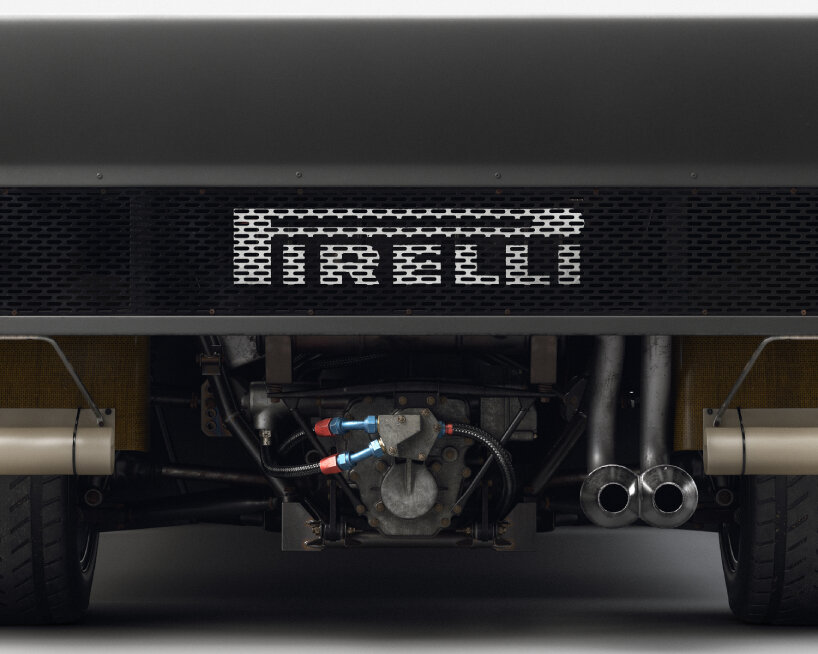 stark gray is the primary color of the rebuilt Lancia Rally 037