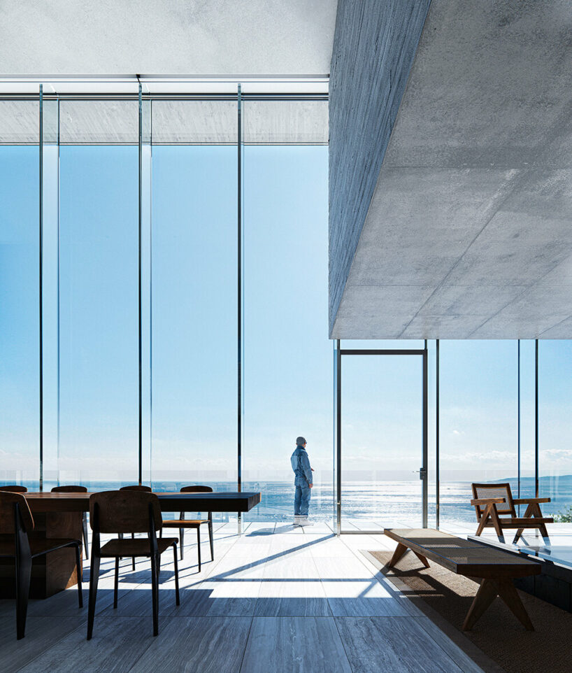 floor-to-ceiling glazing