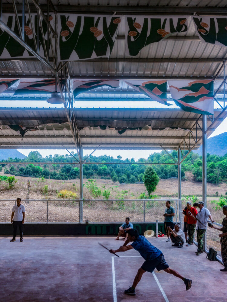 game in progress (baima village)