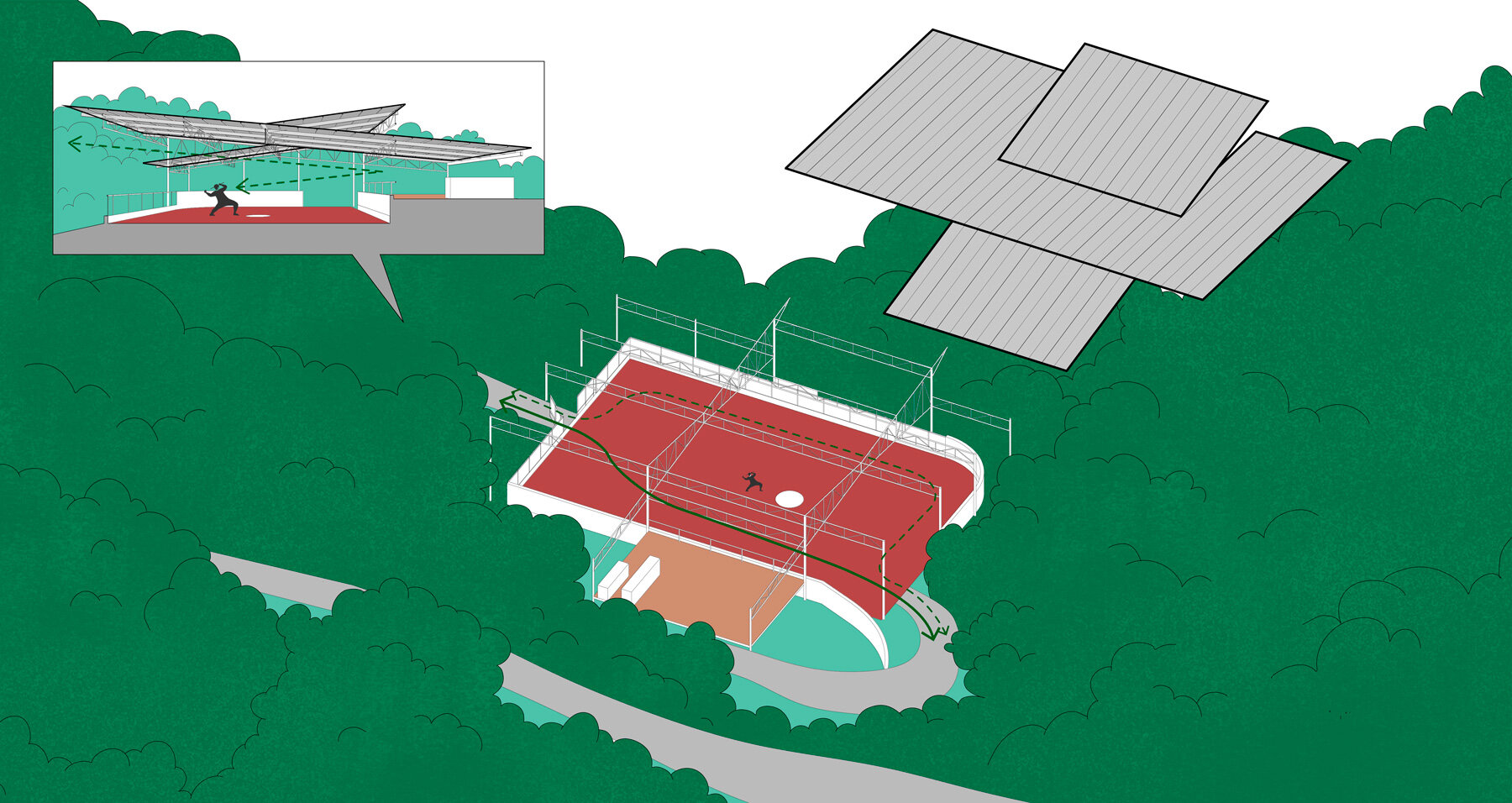 Imagen de la explosión de la aldea de Qingkai