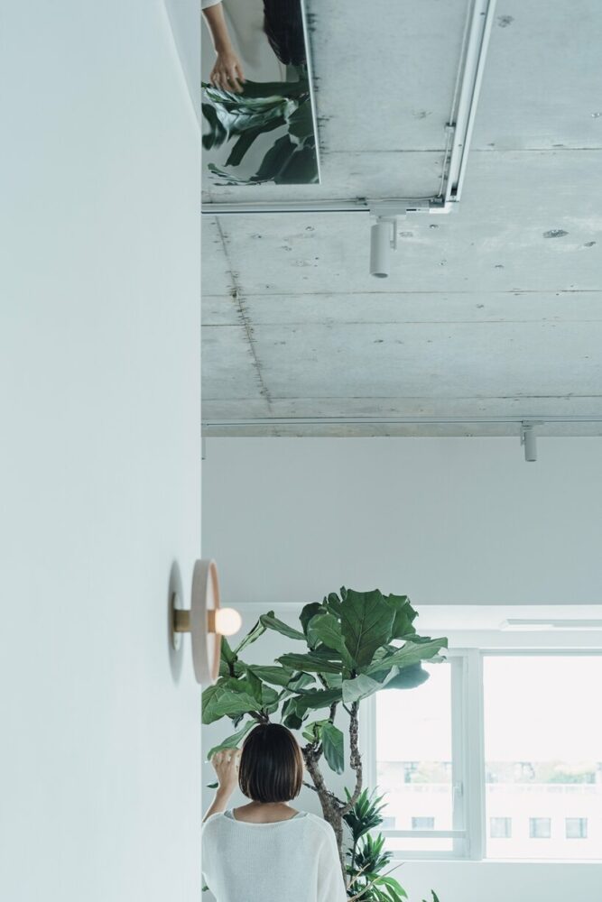 Fathom Design removes small beams in the ceiling frame and adds a mirrored surface