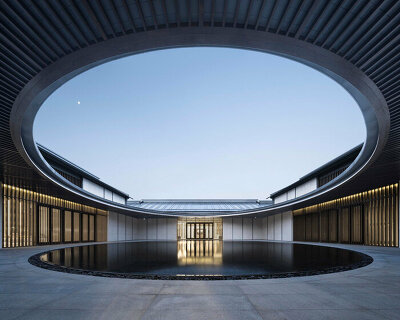GLA design merges weihai hospital's open layered courtyards with chinese pine forest