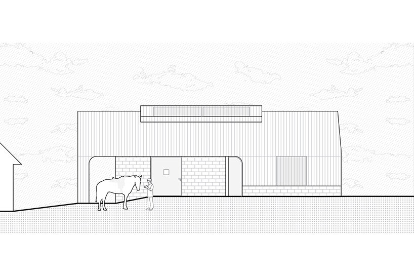 equine clinic elevation