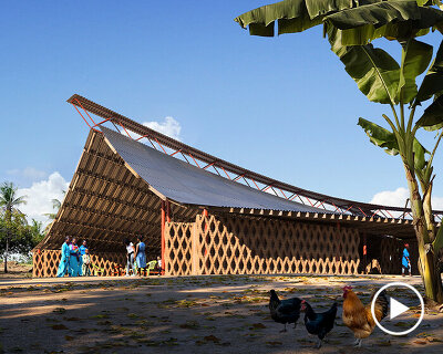 HASSELL reveals 3D earth printed building design in tanzania's hope village