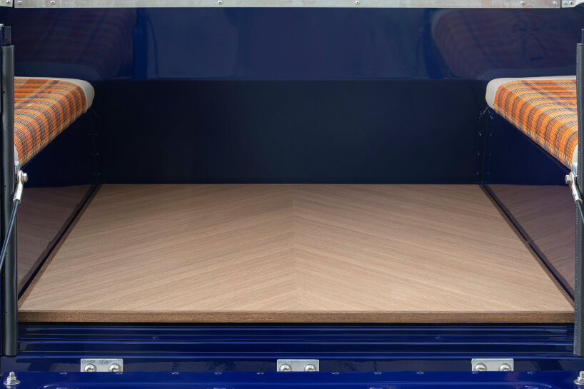 wood for the flooring of the vehicle