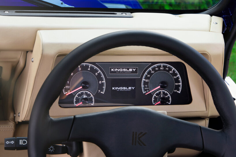 the Kingsley Land Rover Defender comes with all-terrain tires