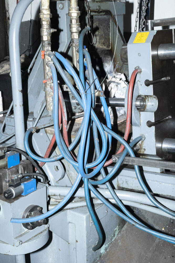 the circulation area features production residues