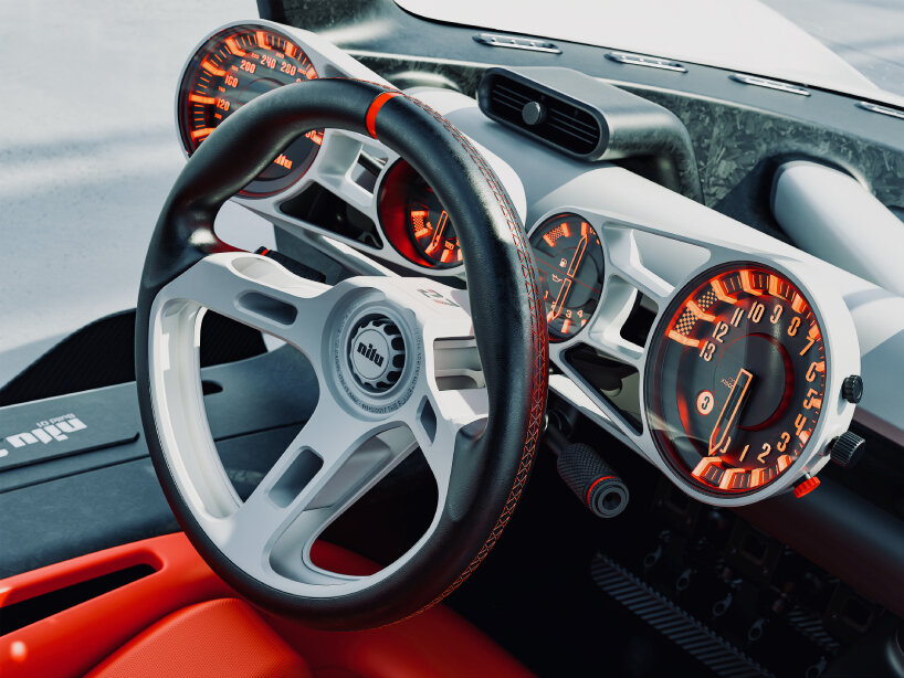 the haptic feedback controls are machined from solid metal