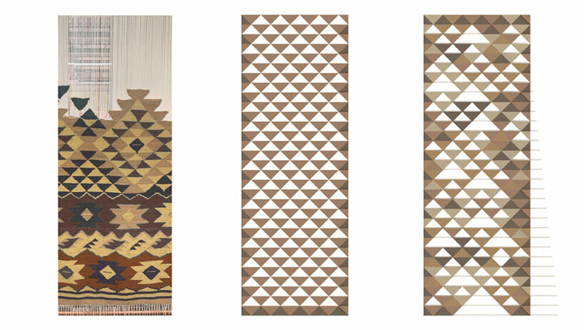 Albanian rug - facade diagram