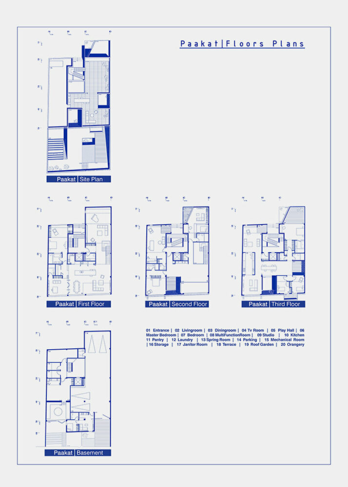 floor plans by Rooydaad Architects