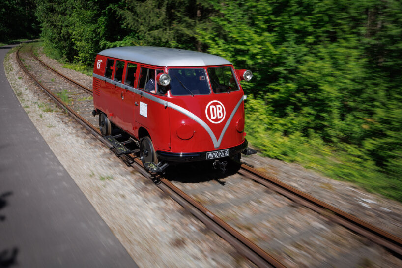 volkswagen bulli rail bus