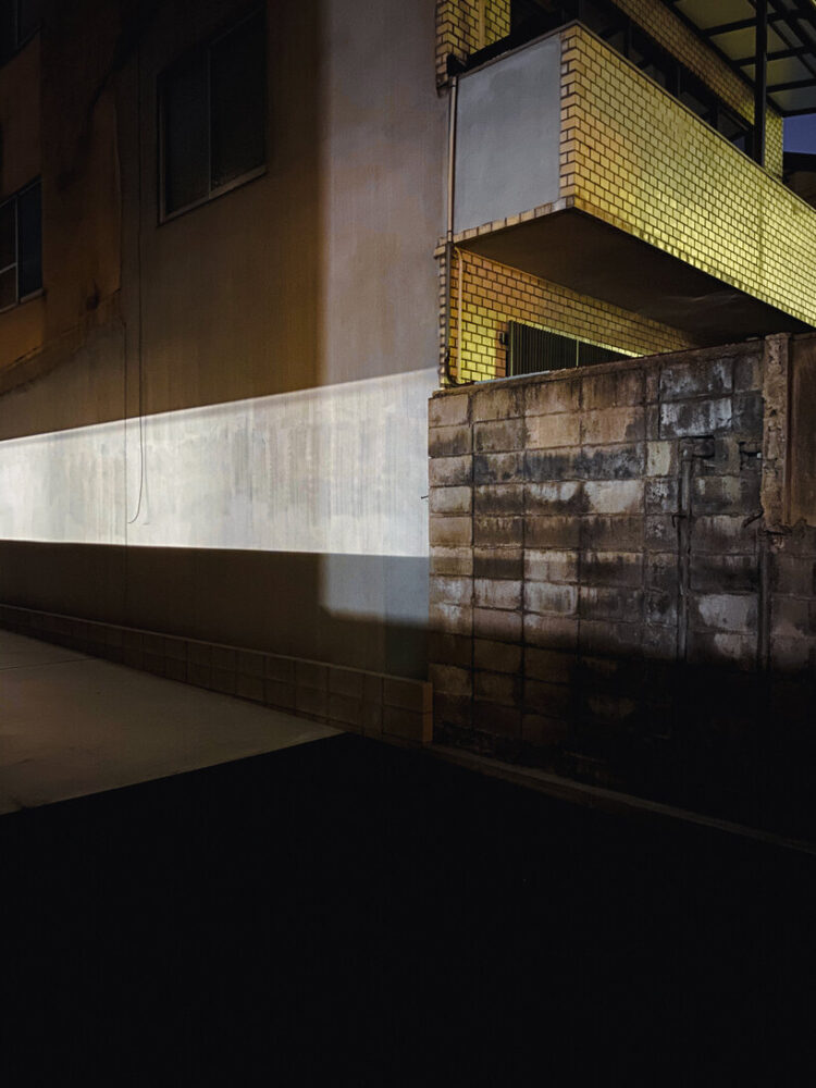 the series emerges from spontaneous wanderings through empty streets