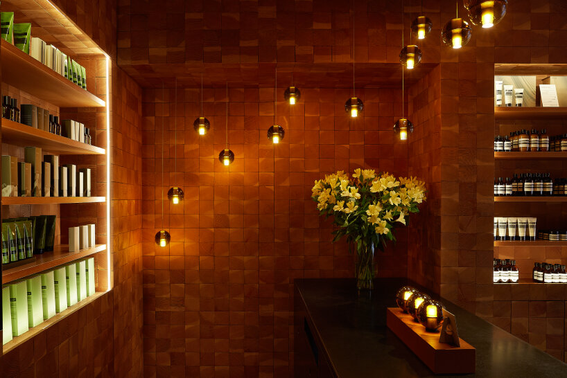 these rechargeable and fully wireless table lights are molded from molten glass