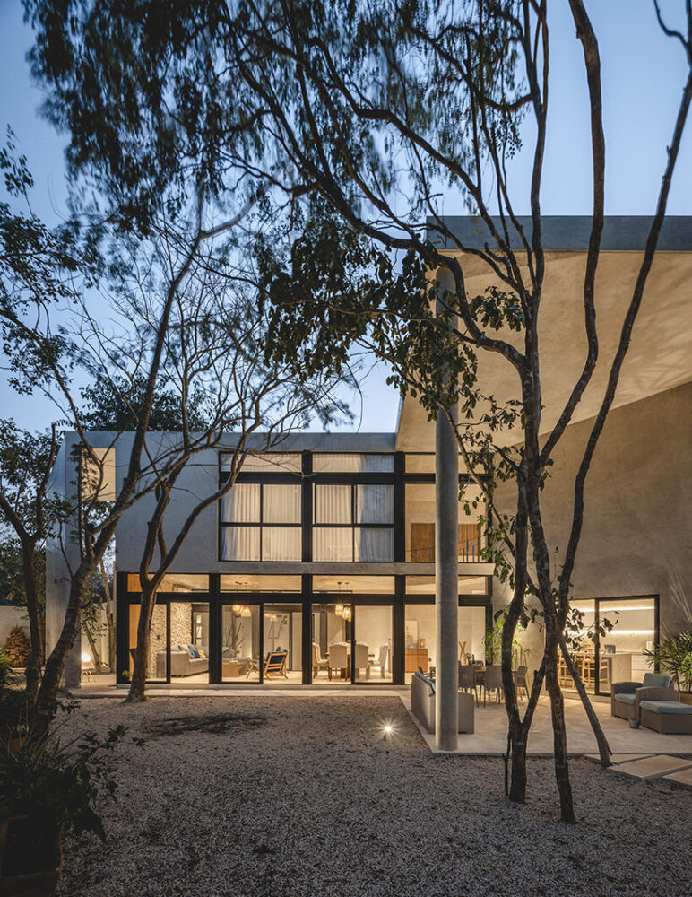 merging interior spaces with the surrounding trees