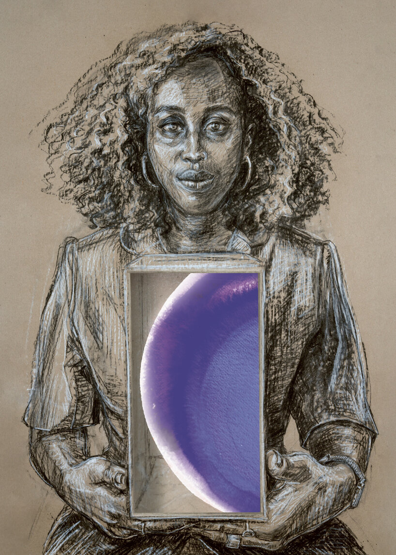 portrait of Ornella Mutoni by Es Devlin