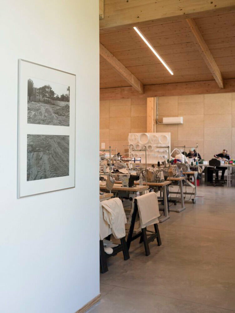 the architectural design highlights the psychosomatic benefits of exposed wood